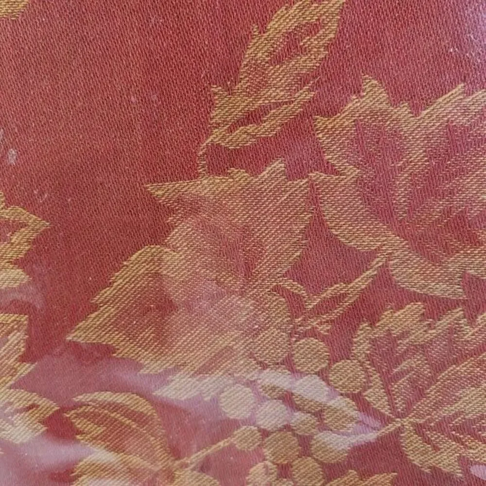 Woodbridge Designs Autumn Tablecloth Dark Orange Fall Leaves 60 x 84 Oblong‎ New